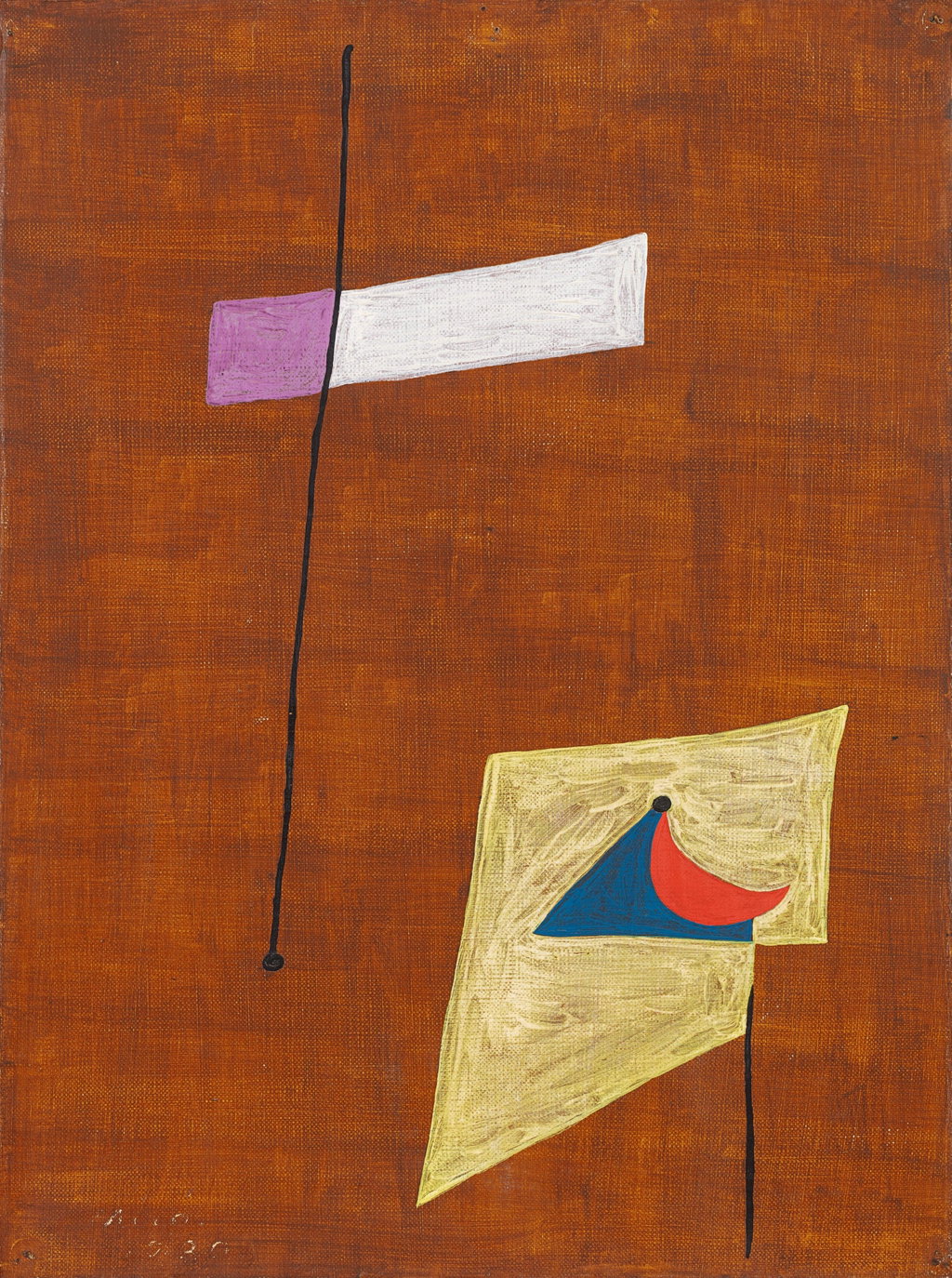 Peinture by Joan Miro sold for $564,200. Image courtesy of Phillips