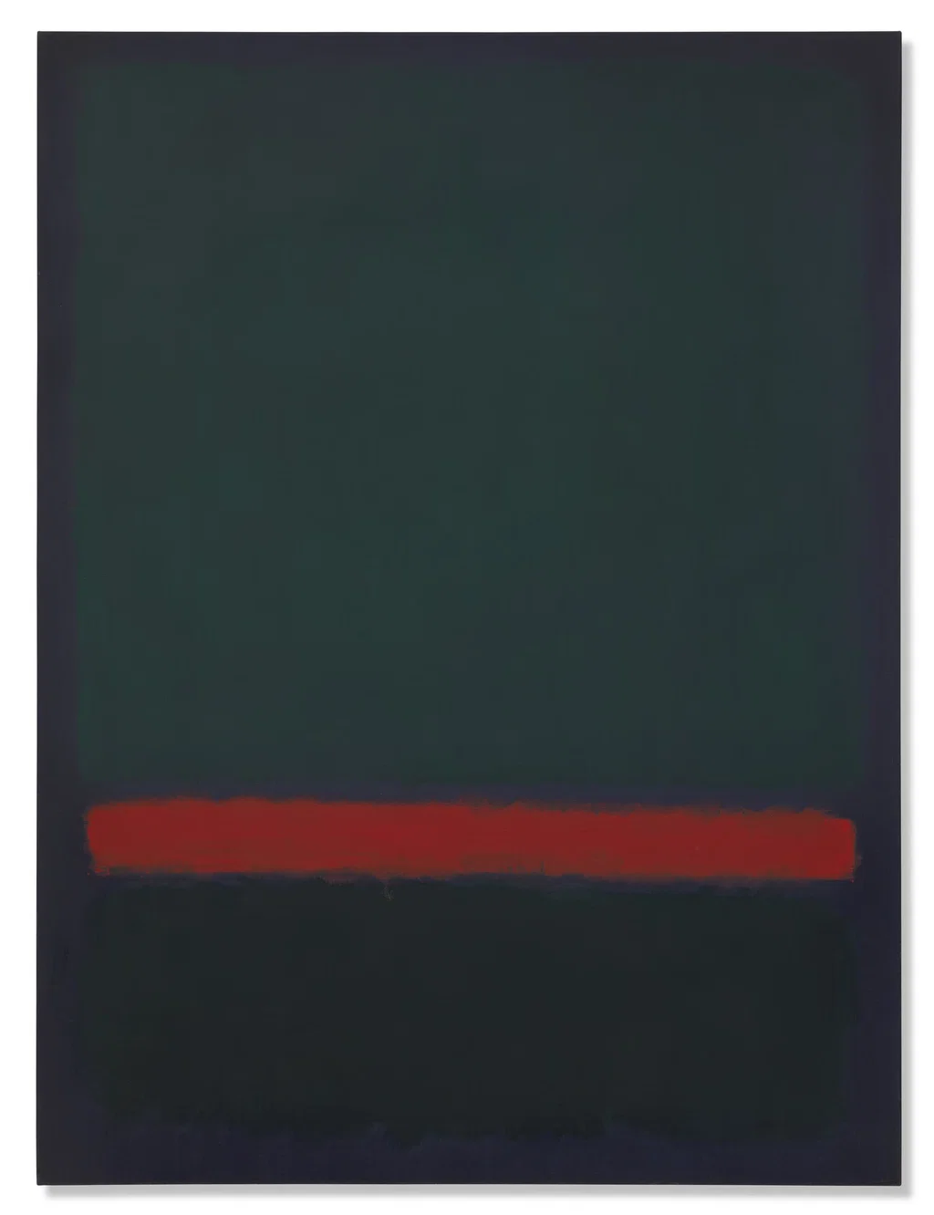 No. 15 (Two Greens and Red Stripe). Image courtesy of Christie's