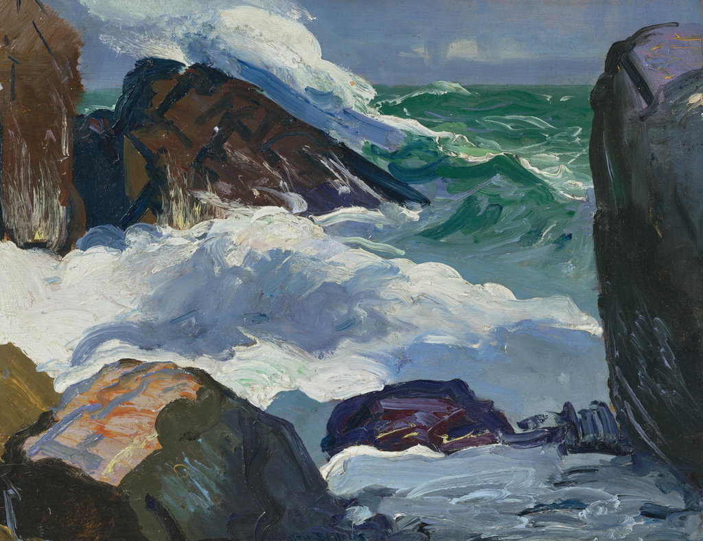 Sunlit Surf by George Bellows sold for $355,600. Image courtesy of Christie's