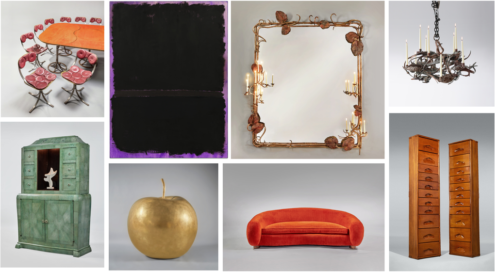 Highlights of the De Gunzburg design collection. Image courtesy of Sotheby’s.