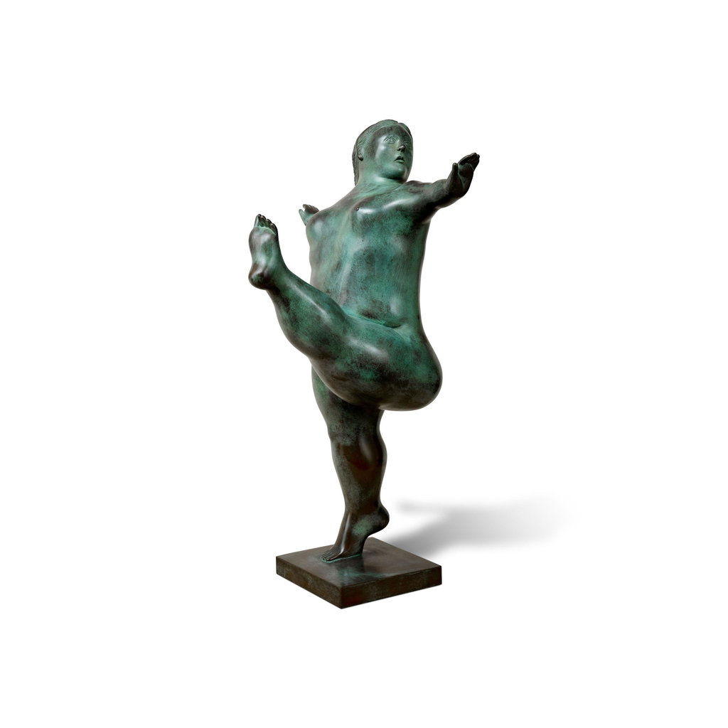 Ballerina by Fernando Botero sold for $407,600. Image courtesy of Bonhams