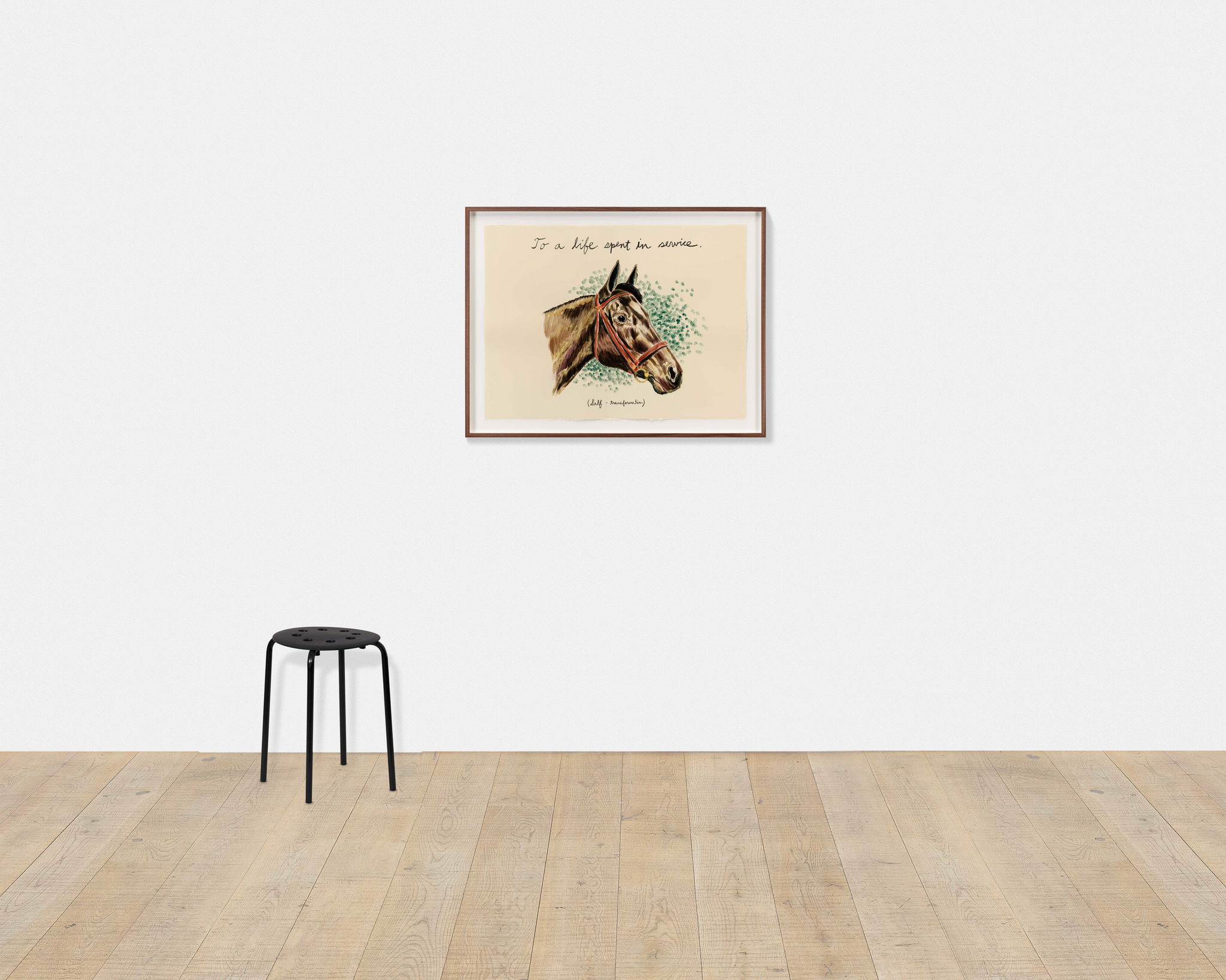 To a life spent in service. scale image