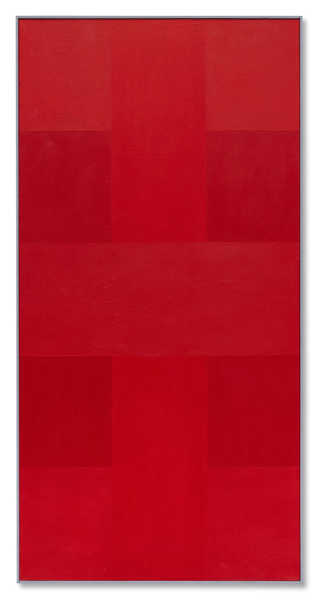 Red Painting by Ad Reinhardt estimated at $600,000 (low) to $800,000 (high). Image courtesy of Sotheby's