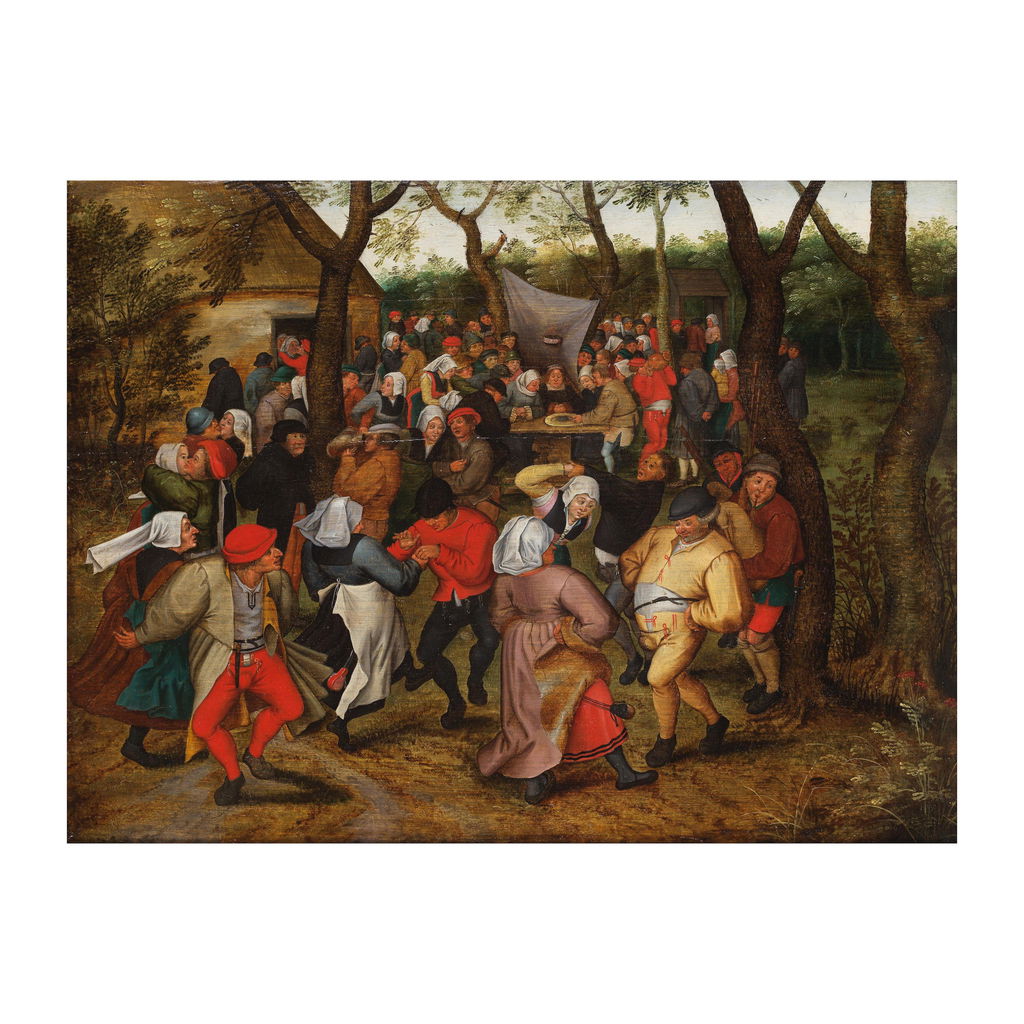 The Wedding Dance in the Open Air by Pieter Brueghel le Jeune sold for $872,300.
Image courtesy of Bonhams Cornette de Saint Cyr
