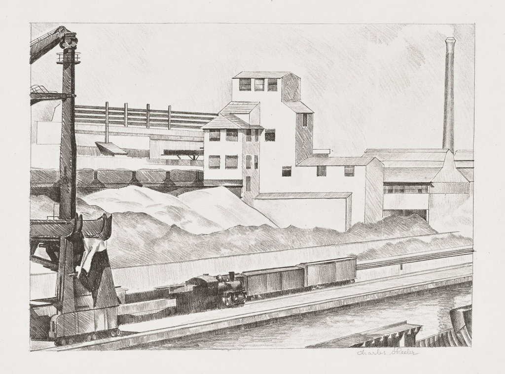 Industrial Series #1 by Charles Sheeler sold for $49,000. Image courtesy of Phillips