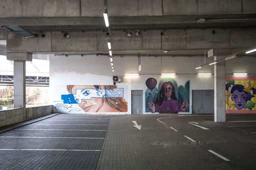 Urban Canvas Parking Garage Wedding – Legal Urban Art in Berlin
