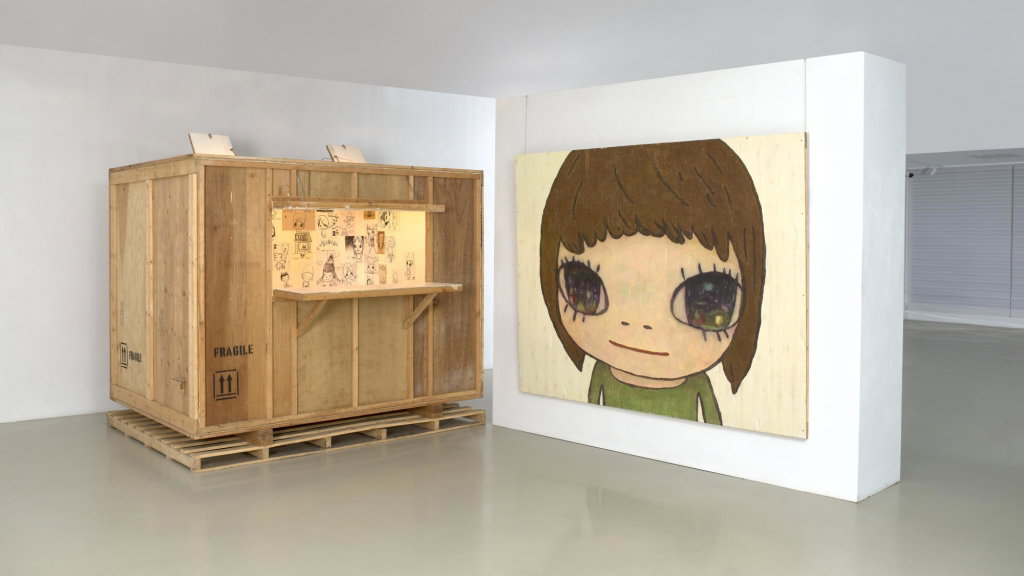 The Crated Room in Iceland / Drawing Room by Yoshitomo Nara estimated at $5.74m (low) to $8.29m (high). Image courtesy of Sotheby's