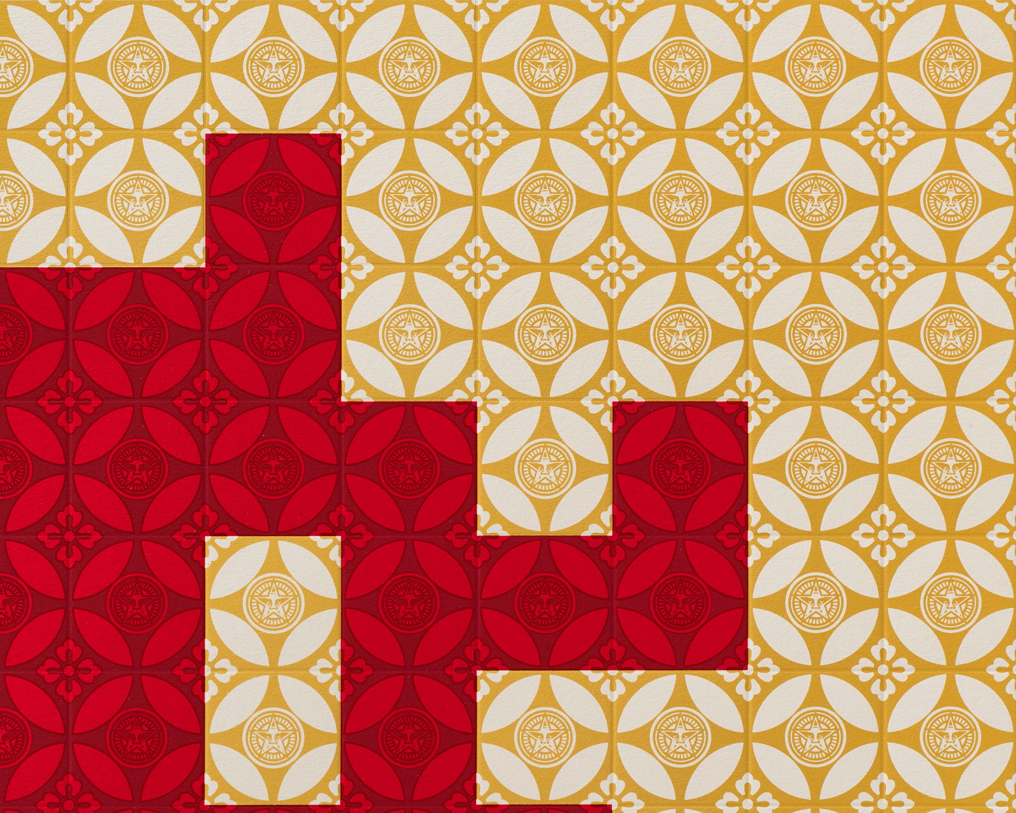 Positive Space/Negative Space (Red/Cream) image #3