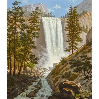 Vernal Falls, Yosemite Valley (1863). Sold for $112,500 in 2015. Image courtesy of Bonhams