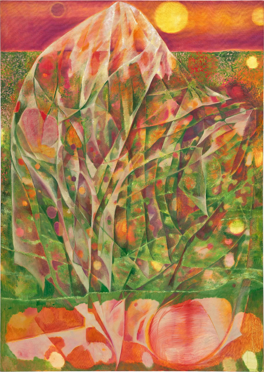 Unfolding a flood (2022). Sold for $127,000 in 2024. Image courtesy of Phillips