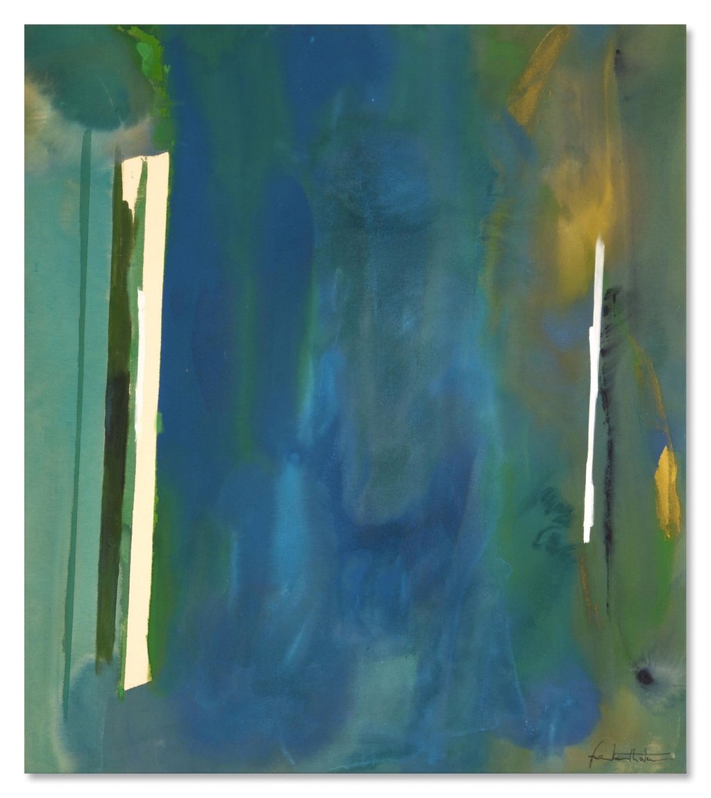 Return and Exit by Helen Frankenthaler sold for $3.05m. Image courtesy of Sotheby's