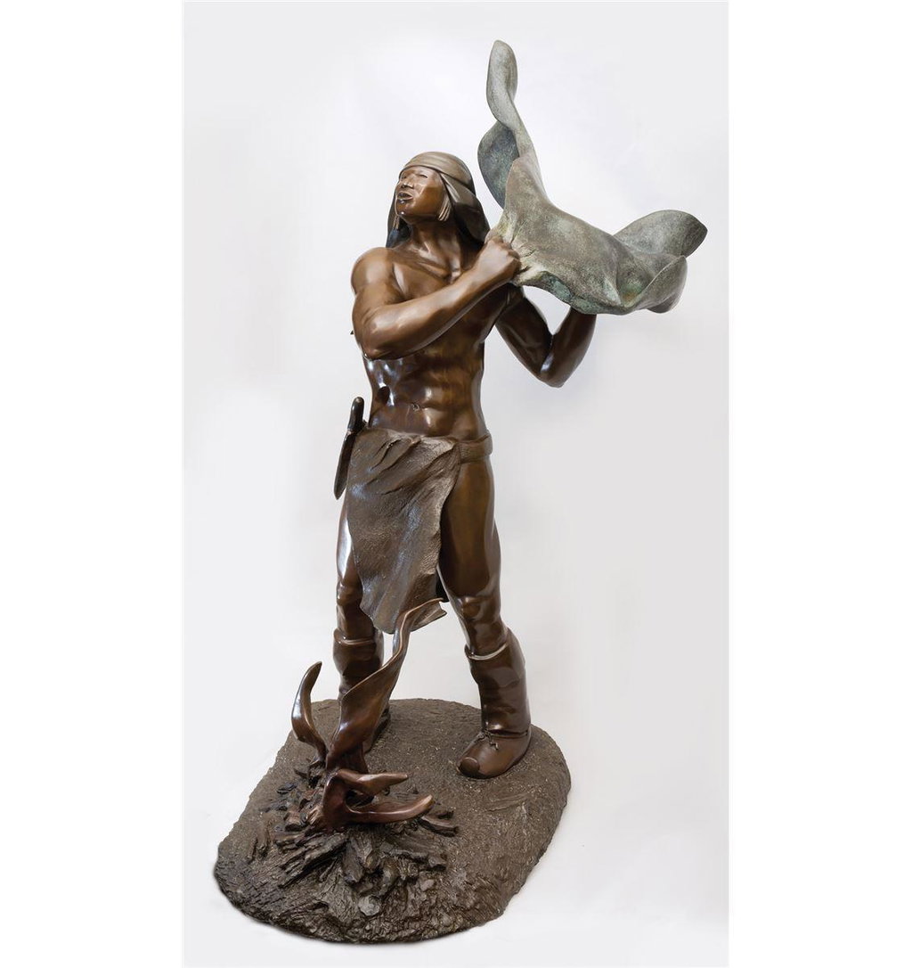 Smoke signal (1993). Sold for $87,800 in 2016. Image courtesy of Scottsdale Art Auction