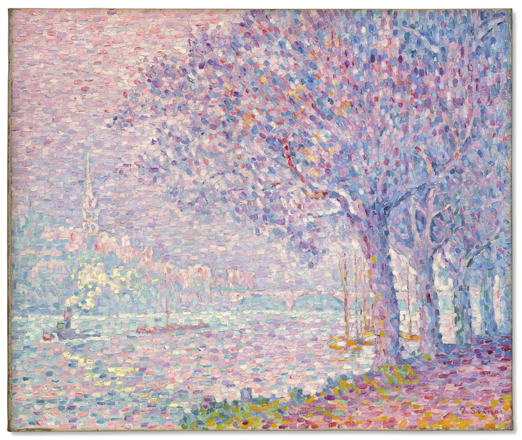 Saint-Cloud by Paul Signac sold for $3.68m. Image courtesy of Christie's