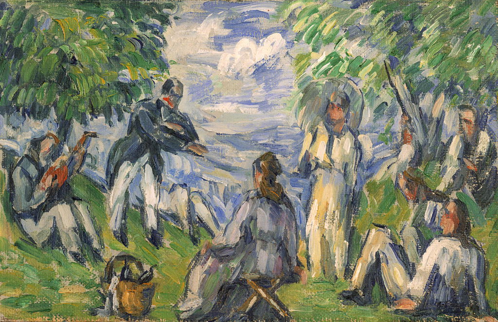 La Partie de campagne or Le Déjeuner sur l'herbe by Paul Cezanne sold for $1.96m.
Image courtesy of Sotheby's