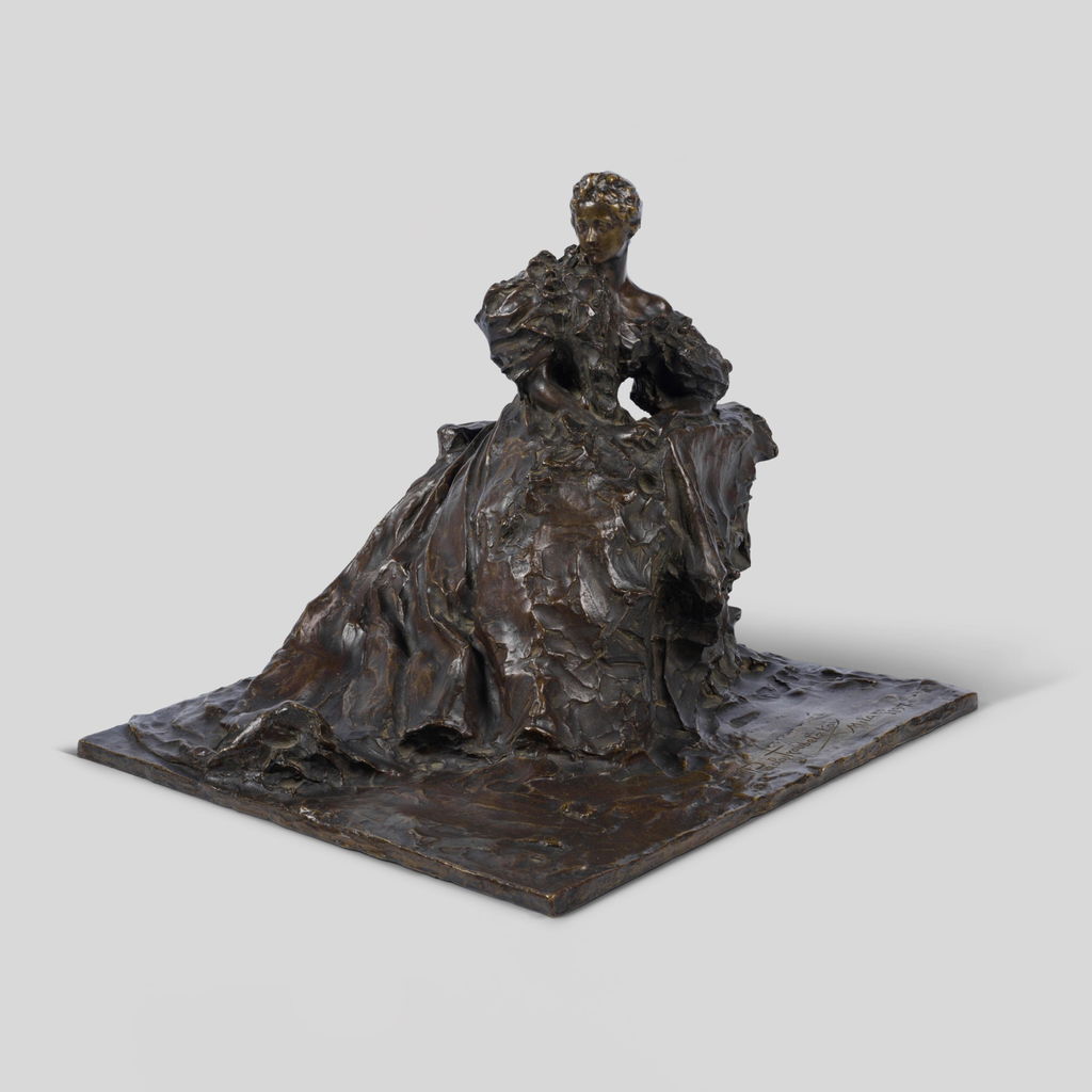 After the Ball, Portrait of Mme. Adelaide Aurnheimer by Prince Paul Troubetzkoy sold for $166,400. Image courtesy of Sotheby's