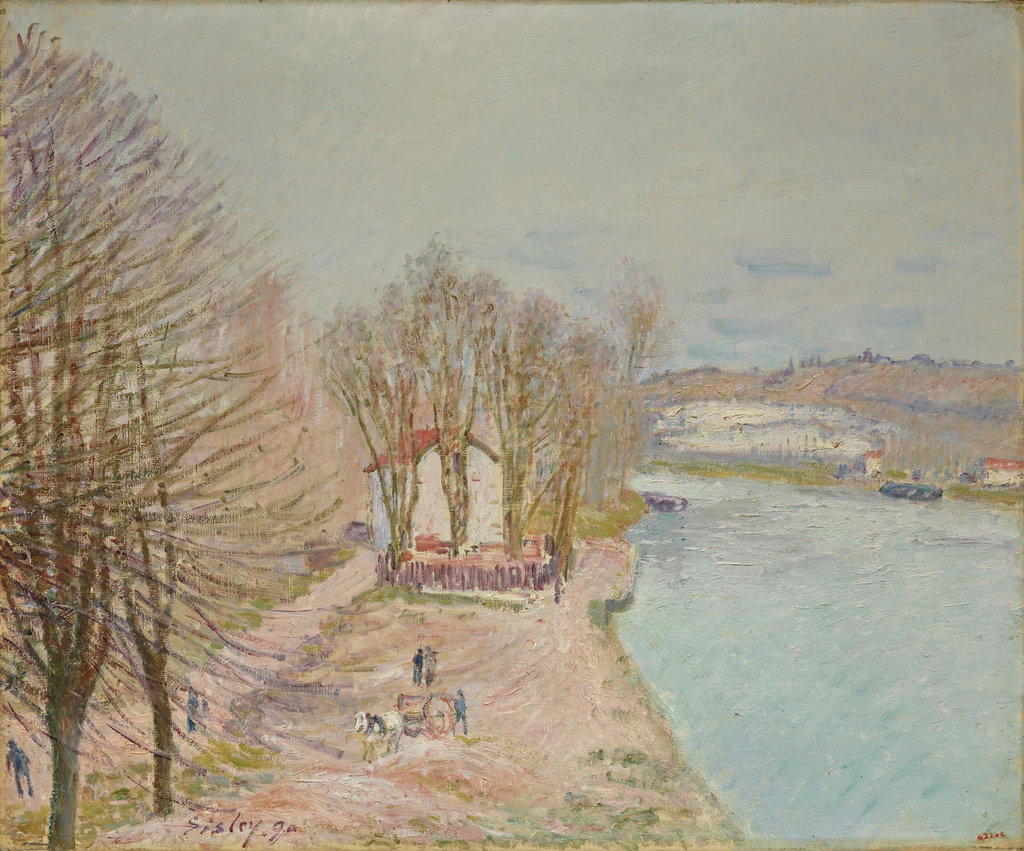 Environment of Moret-sur-Loing by Alfred Sisley estimated at $352,900 (low) to $588,100 (high). Image courtesy of Christie's