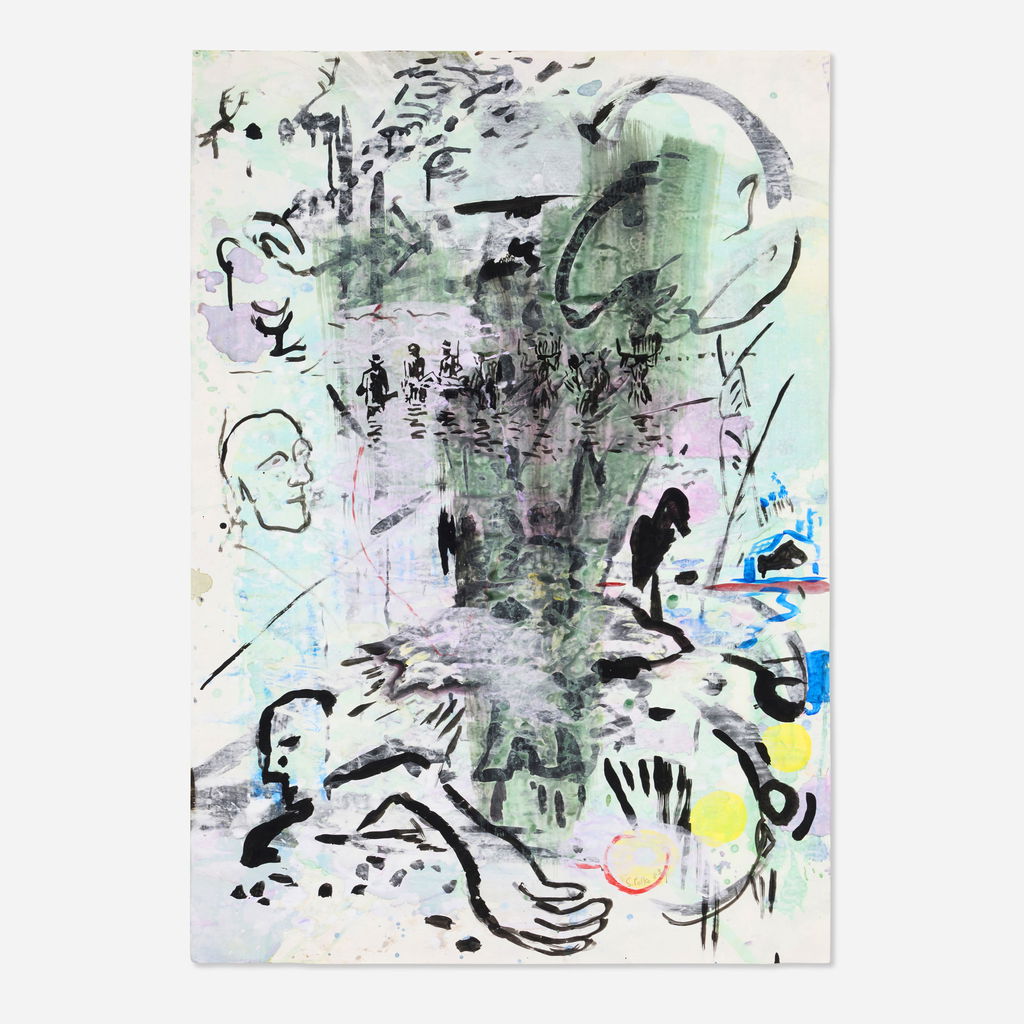 Untitled by Sigmar Polke sold for $42,800.
Image courtesy of Rago Arts & Auction Center