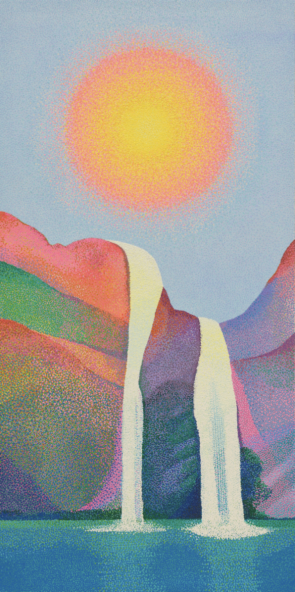 Jennifer Guidi: Waterfall at Gagosian Gallery in Paris