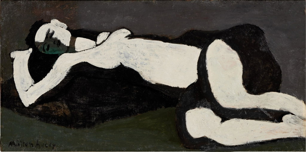 Reclining Nude by Milton Avery sold for $102,400. Image courtesy of Sotheby's