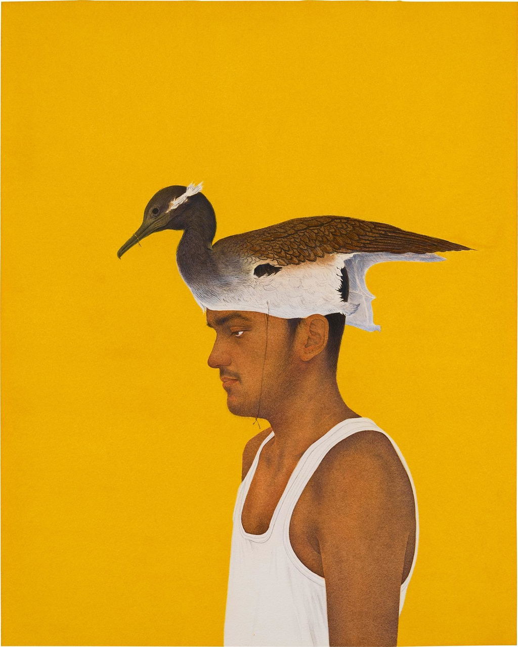 Untitled (Bird Hunter Series) by Ali Kazim sold for $42,300.
Image courtesy of Phillips