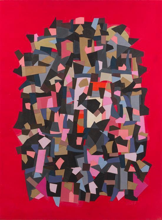 Opera Crowd (1982). Sold for $27,500 in 2016. Image courtesy of Leslie Hindman Auctioneers