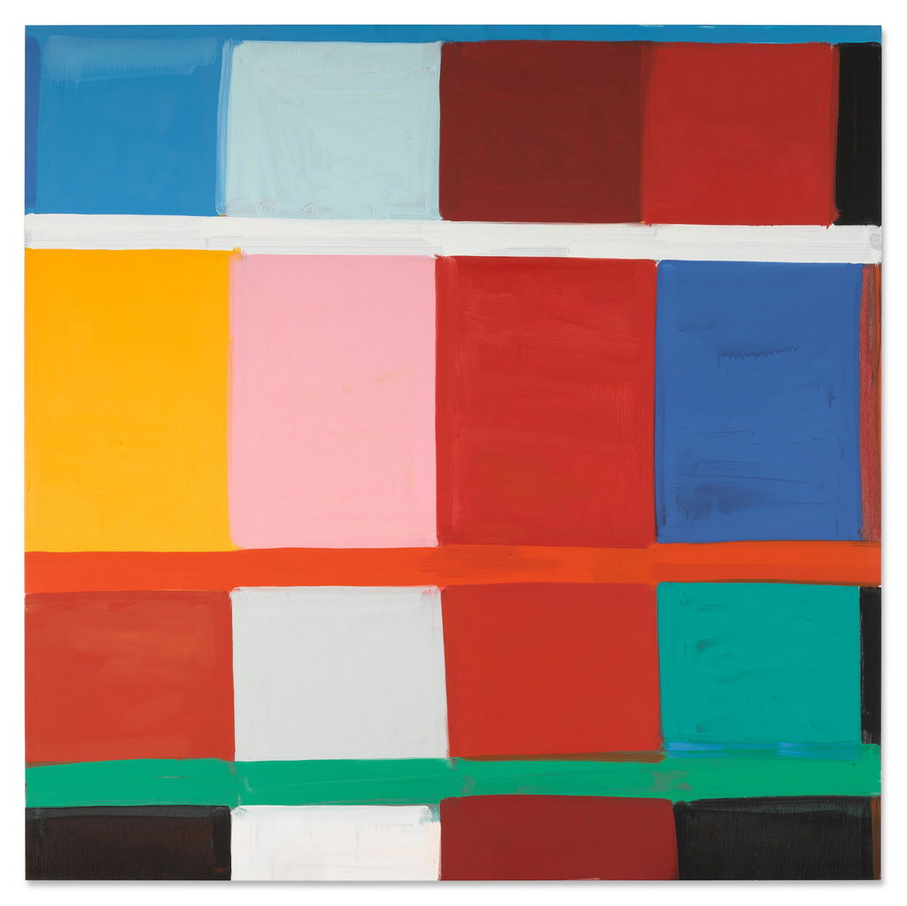 Healing the Feeling by Stanley Whitney estimated at $406,700 (low) to $677,900 (high). Image courtesy of Sotheby's