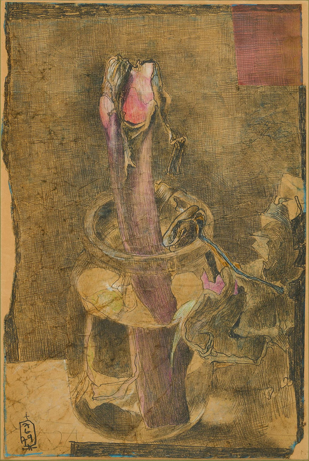 Rhabarber by Horst Janssen sold for $8,295. Image courtesy of Van Ham Kunstauktionen