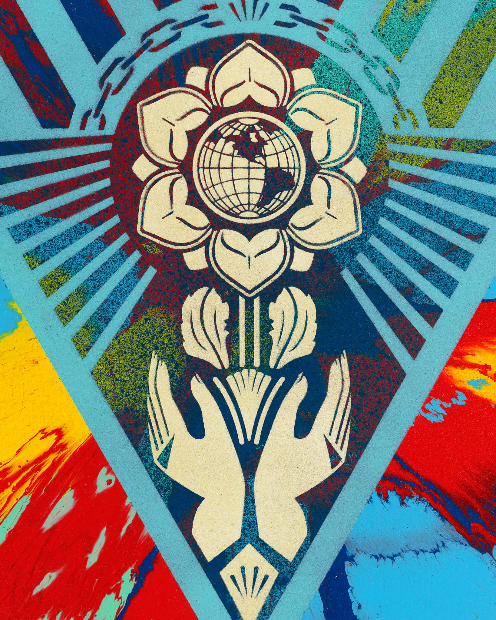 Beautiful Rotating Earth Justice Spin Painting image #2