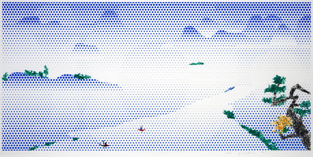 Landscape with Boats by Roy Lichtenstein sold for $95,800.
Image courtesy of Bonhams Skinner