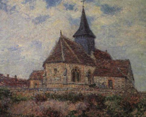 L'eglise de Portejoie (1901). Sold for $53,000 in 1986. Image courtesy of Sotheby's
