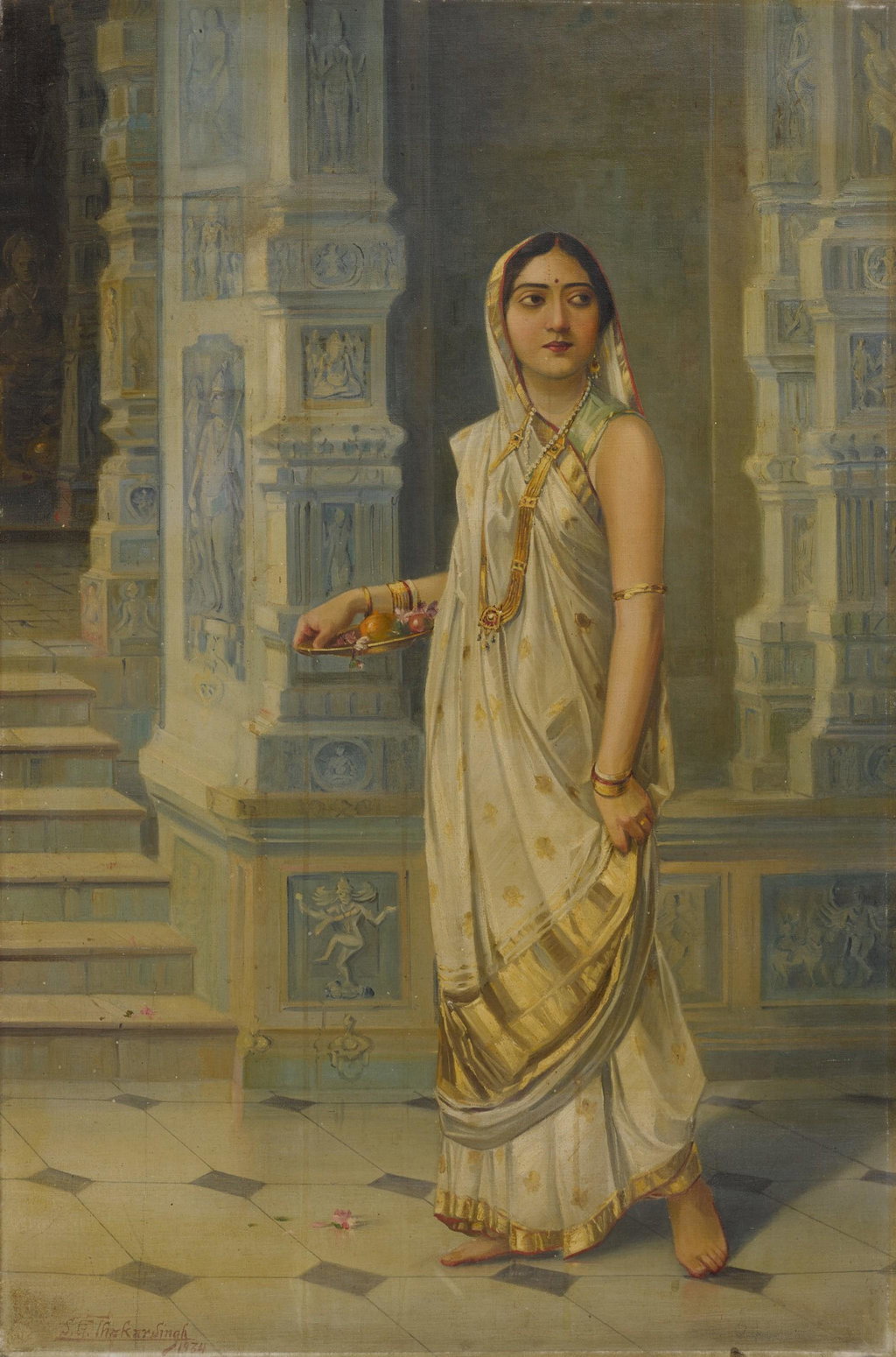 Untitled (Woman in Courtyard) (1934). Sold for $51,700 in 2021. Image courtesy of Sotheby's