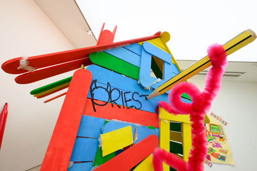 PRIEST opens new solo exhibition PAPER CUT at Saatchi Gallery.