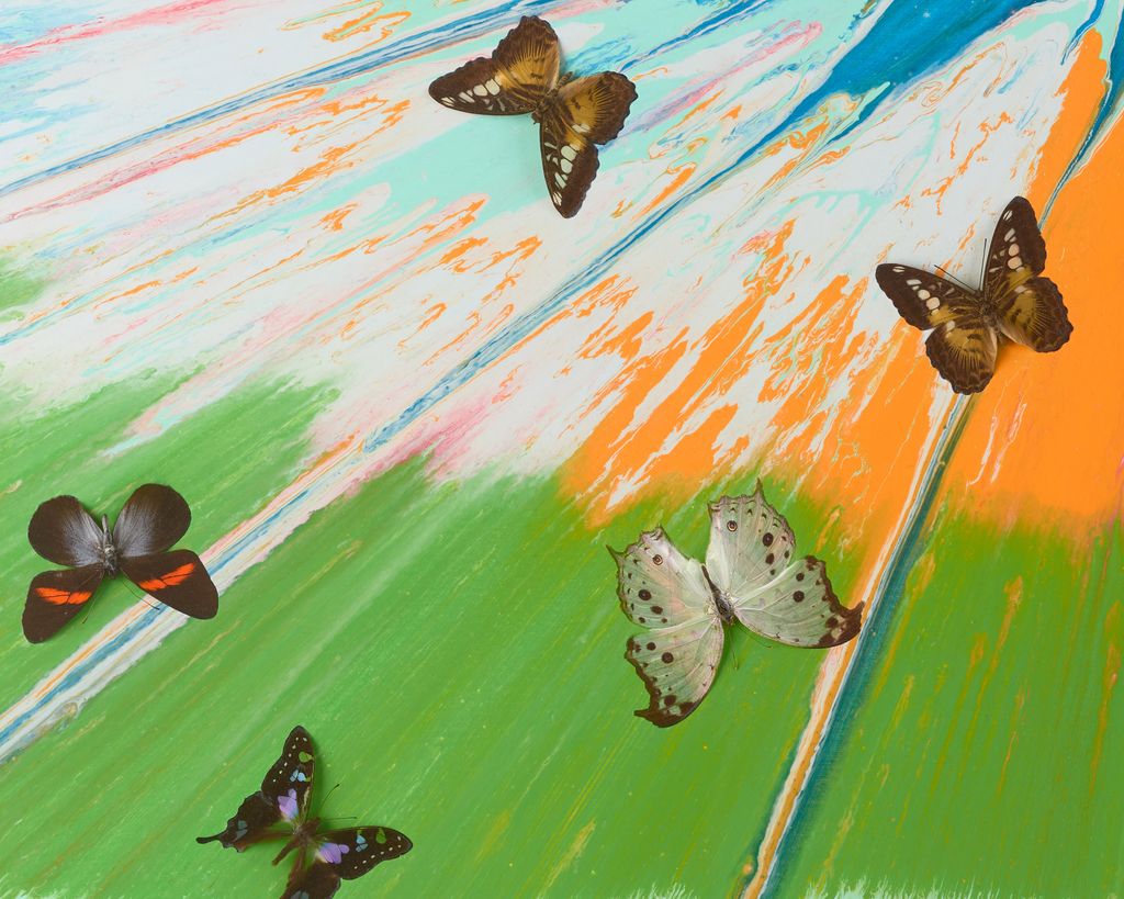Beautiful It Came From Outer Space Painting (with Butterflies) 4