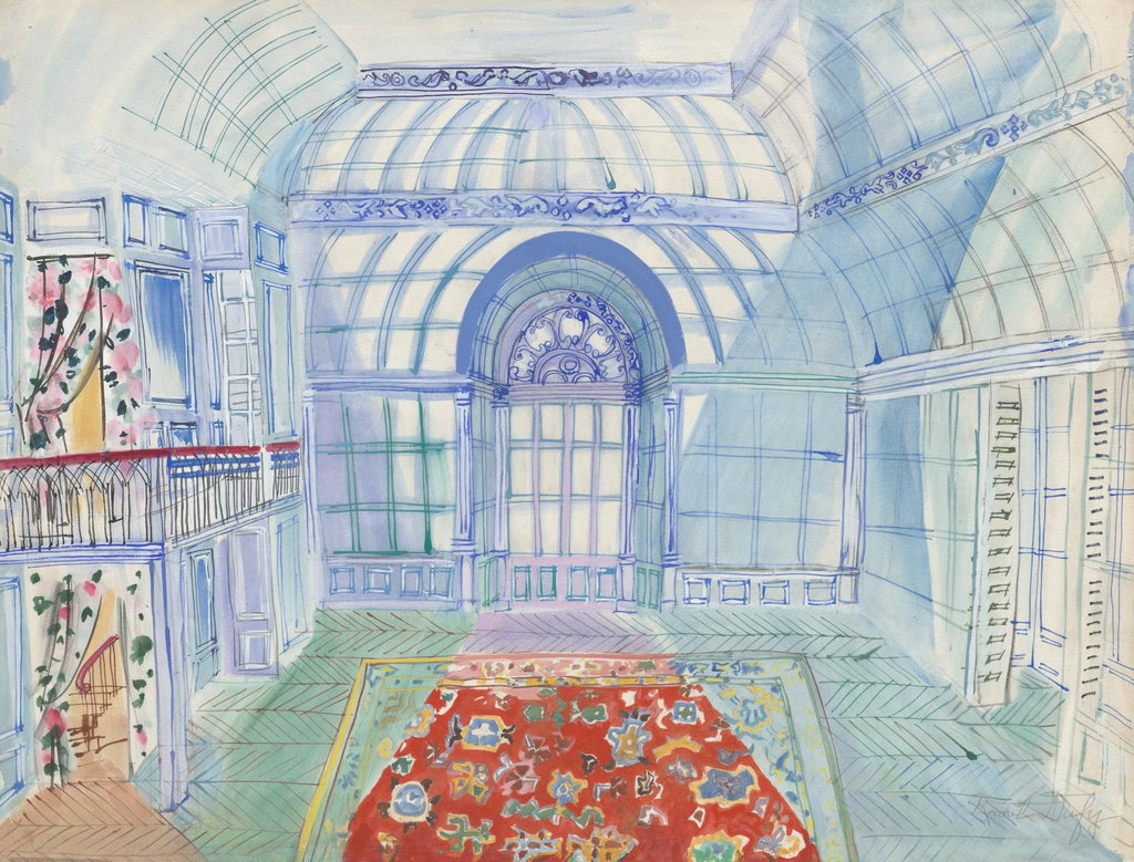 Set design project for The Fiancés of Le Havre. Image courtesy of Christie's