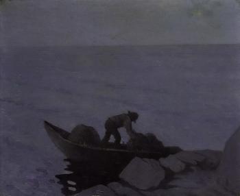 Lobster fisher (1911). Sold for $435,500 in 2002. Image courtesy of Christie's