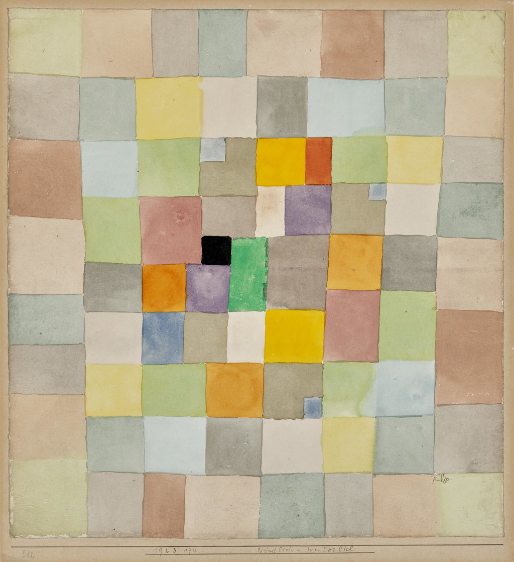 Northern Winter by Paul Klee estimated at $459,100 (low) to $688,700 (high). Image courtesy of Christie's