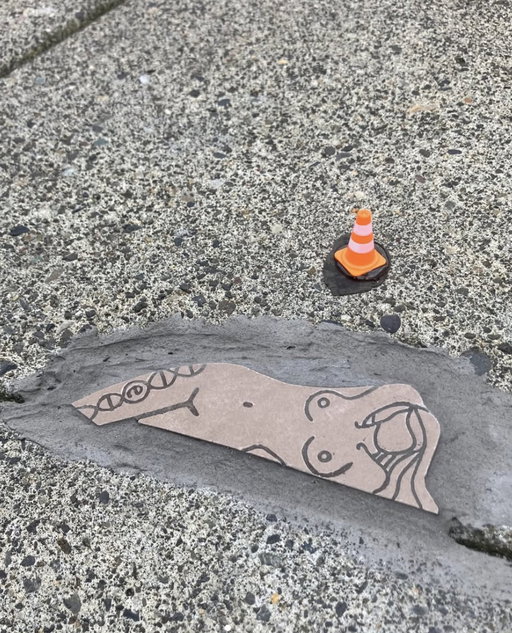 Sidewalk art in Oregon