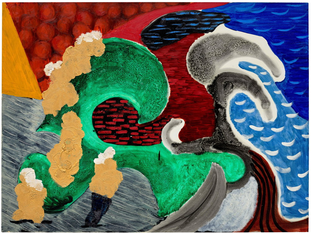 The Only One with Waves by David Hockney estimated at $2.41m (low) to $3.35m (high). Image courtesy of Phillips
