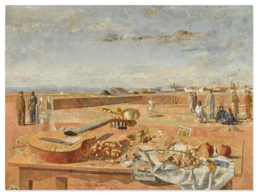Bodegón cerca del pueblo by Antonio Lopez Garcia sold for $501,600.
Image courtesy of Sotheby's, Online