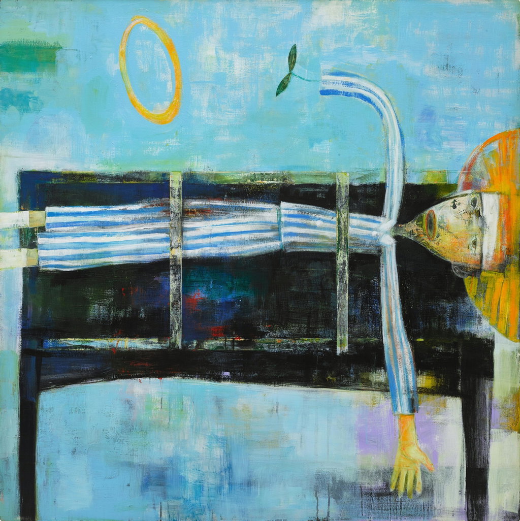 Untitled by Yoshitomo Nara estimated at $510,000 (low) to $764,900 (high). Image courtesy of Sotheby's