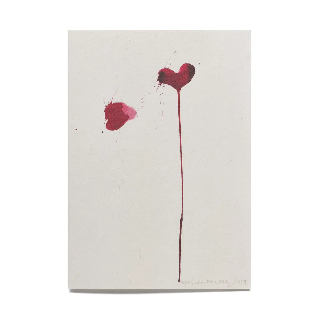 Brian Clarke A6 Greeting Cards - Red (Pack of 6) image #4