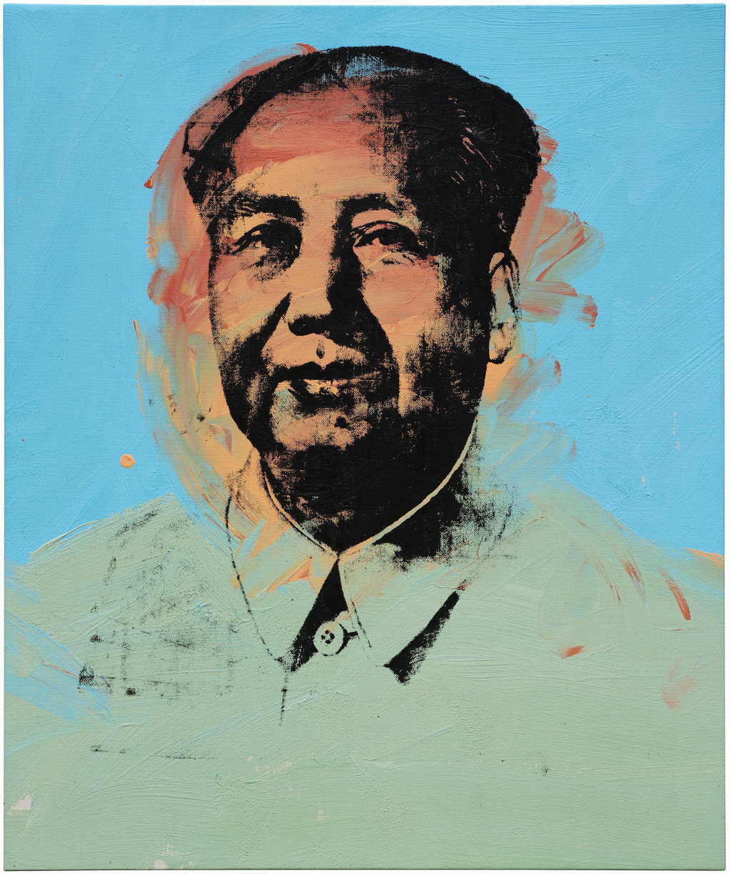 Mao by Andy Warhol sold for $2.19m. Image courtesy of Phillips
