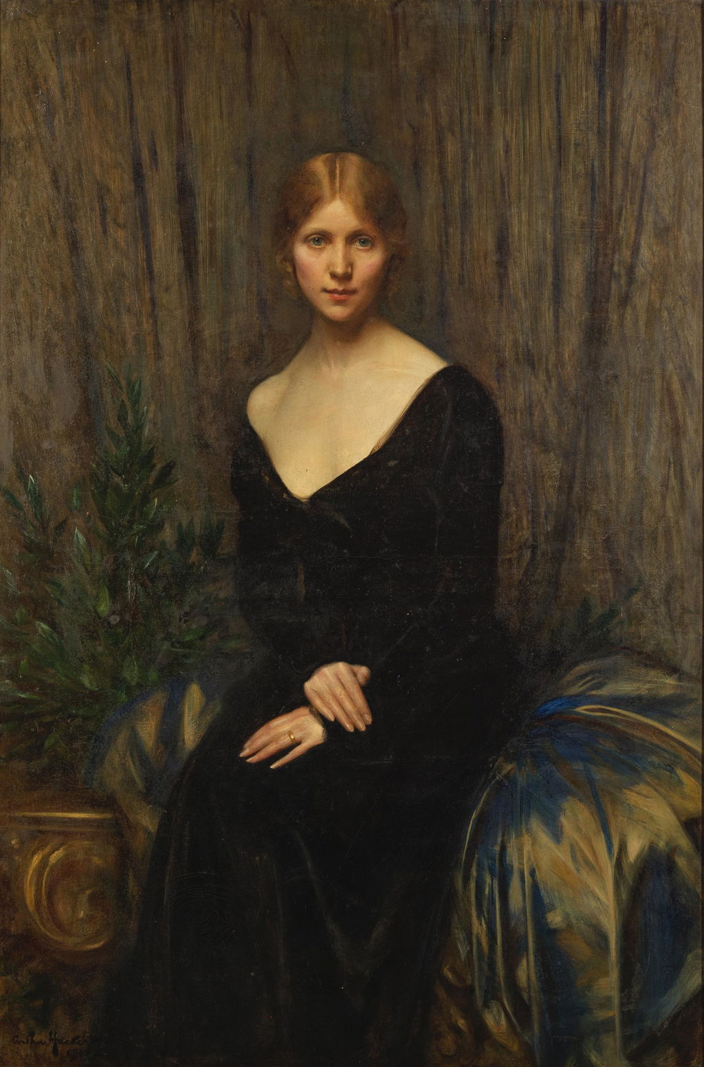 Portrait of Mrs Ramsay by Arthur Hacker sold for $13,700.
Image courtesy of Bonhams