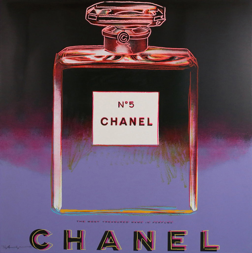 Chanel, from Ads by Andy Warhol sold for $214,500. Image courtesy of Sotheby's
