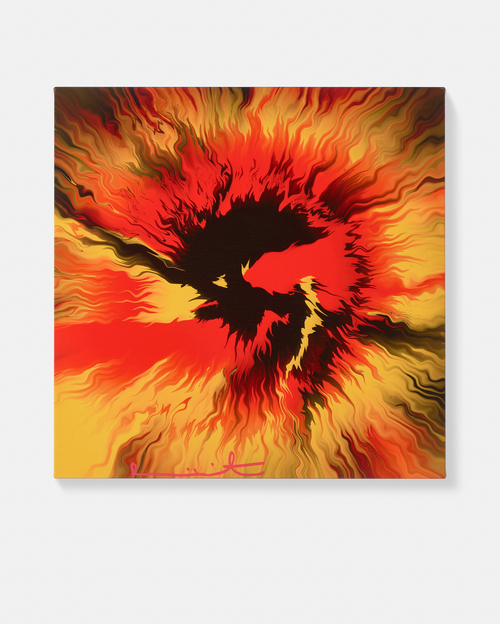 Beautiful, Faintly Composed, Overjoyed And Perplexed Bursting River Painting image #1 main image