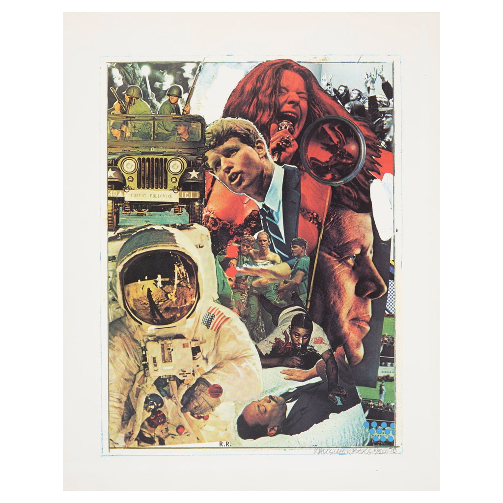 Signs by Robert Rauschenberg sold for $48,600. Image courtesy of Bonhams