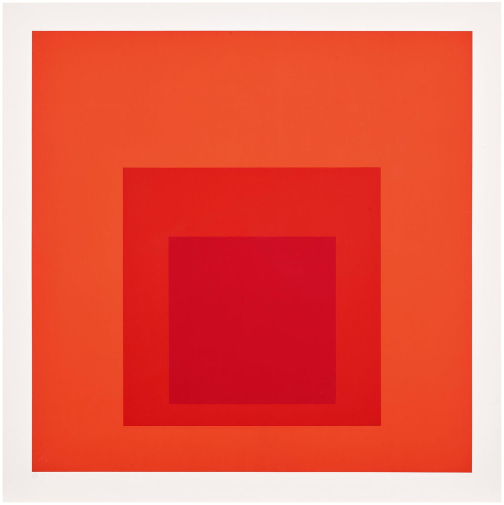 DR-a by Josef Albers sold for $13,800. Image courtesy of Phillips