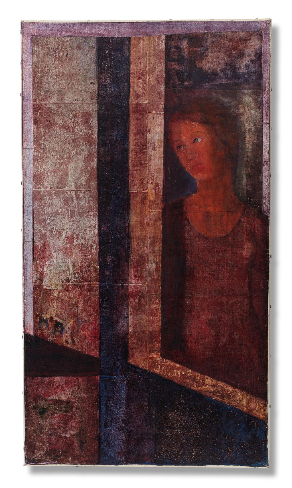 Untitled (Woman at the Window) by Sadanand K Bakre sold for $66,800.
Image courtesy of Bonhams