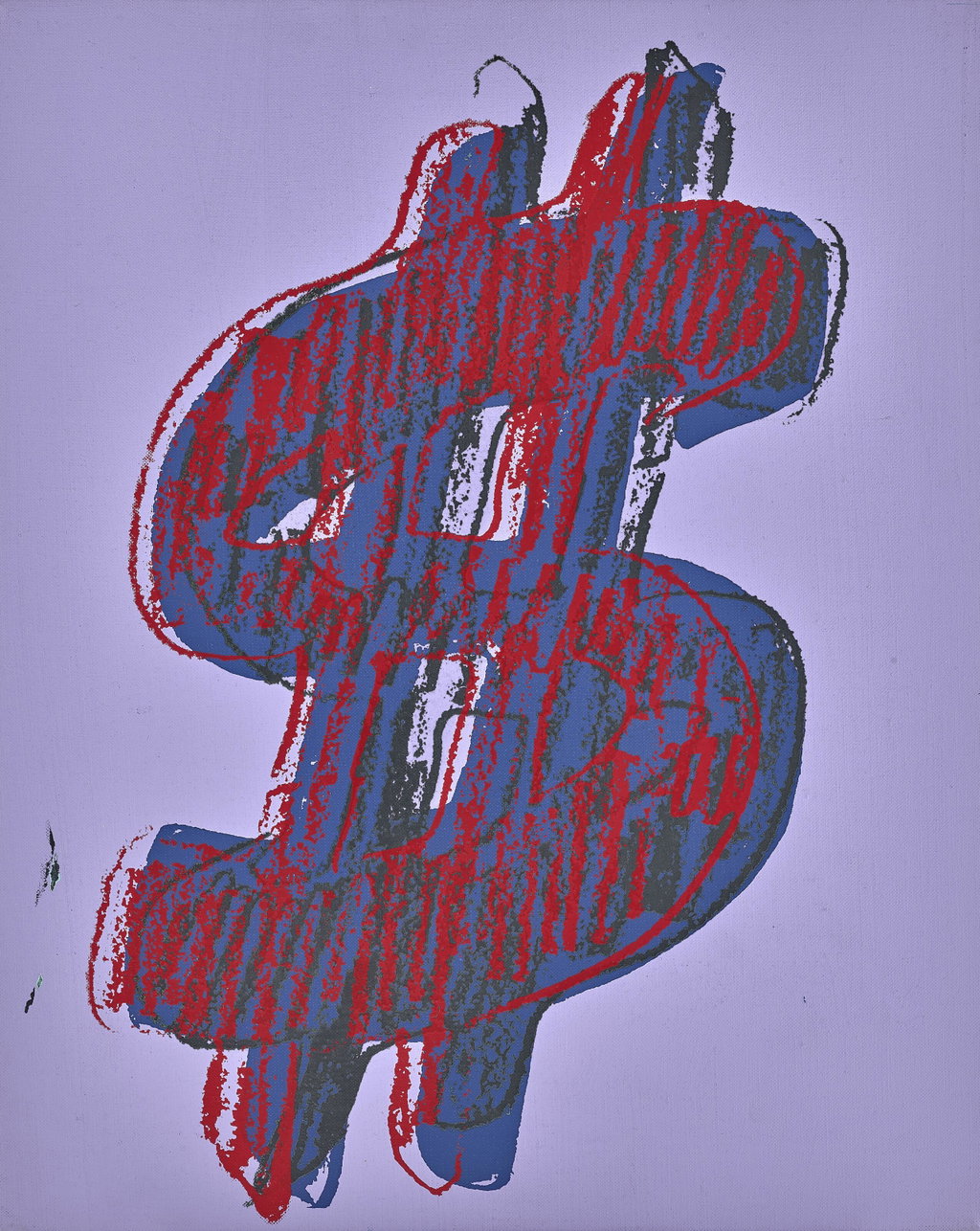 Dollar Sign by Andy Warhol estimated at $357,000 (low) to $484,500 (high). Image courtesy of Christie's