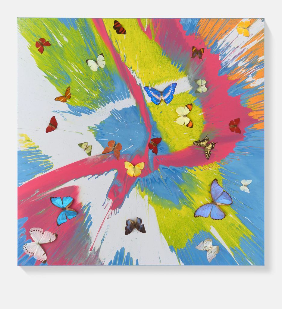 Beautiful Transcending Time and Space With Someone Like You Painting (with Butterflies) 1 main image